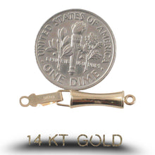 Load image into Gallery viewer, 14K Yellow Gold Trumpet Design Clasp