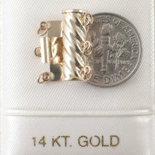 Load image into Gallery viewer, 14K Yellow Gold 3-Row Clasp with Close Jamb Rings