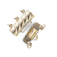 Load image into Gallery viewer, 14K Yellow Gold 3-Row Clasp with Close Jamb Rings