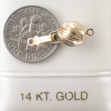 Load image into Gallery viewer, 14K Yellow Gold Corrugated Twist Bead Clasp (8mm)