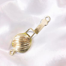 Load image into Gallery viewer, 14K Yellow Gold Corrugated Twist Bead Clasp (8mm)