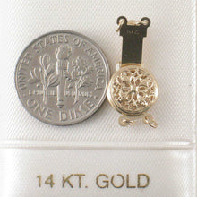 Load image into Gallery viewer, 14K Yellow Gold 2-Row Donut Clasp (9mm)