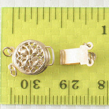 Load image into Gallery viewer, 14K Yellow Gold 2-Row Donut Clasp (9mm)