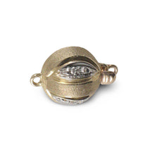 Load image into Gallery viewer, 14K Yellow Gold Two-Tone Diamond Clasp (10mm)