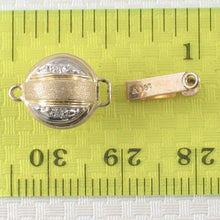 Load image into Gallery viewer, 14K Yellow Gold Two-Tone Diamond Clasp (10mm)
