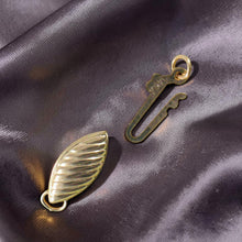 Load image into Gallery viewer, 14K Yellow Gold Shell Series Fish Hook Safety Clasp