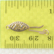 Load image into Gallery viewer, 14K Y/G Marquise Filigree Fish Hook Clasp w/ Close Jump Rings