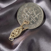 Load image into Gallery viewer, 14K Marquise Filigree Fish Hook Safety Clasp with Close Jump Rings