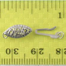 Load image into Gallery viewer, 14K White Gold Marquise Filigree Fish Hook Clasp w/ Close Jump Rings