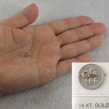 Load image into Gallery viewer, 14K Yellow Gold Spring Ring Clasp (5mm) with Chain Tag