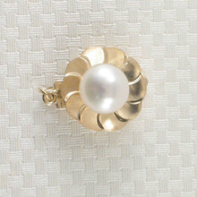 Load image into Gallery viewer, 14K Yellow Gold White Cultured Pearl Clasp with Closed Jump Rings