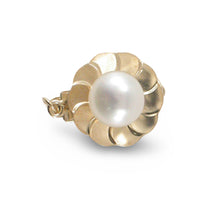 Load image into Gallery viewer, 14K Yellow Gold White Cultured Pearl Clasp with Closed Jump Rings