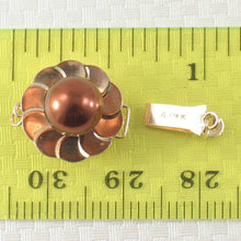 Load image into Gallery viewer, 14K Yellow Gold Chocolate Cultured Pearl Clasp w/ Closed Jump Rings