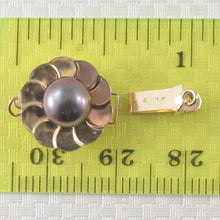 Load image into Gallery viewer, 14K Yellow Gold Black-Gray Cultured Pearl Clasp w/ Closed Jump Rings