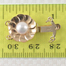 Load image into Gallery viewer, 14K Yellow Gold Double Strand (2 Rows) White Cultured Pearl Clasp