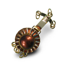 Load image into Gallery viewer, 14K Yellow Gold Triple Strands (3 Rows) Chocolate Cultured Pearl Clasp