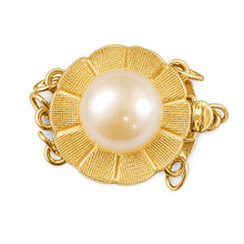 Load image into Gallery viewer, 14K Yellow Gold Triple Strands (3 Rows) Pink Pearl Clasp