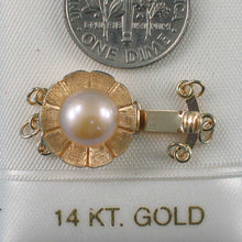 Load image into Gallery viewer, 14K Yellow Gold Triple Strands (3 Rows) Pink Pearl Clasp