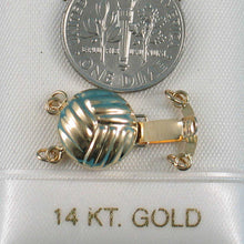 Load image into Gallery viewer, 14K Yellow Gold Classic 2-Row (2 Strands) Pearl Beads Clasp