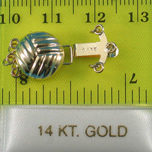 Load image into Gallery viewer, 14K Yellow Gold Classic 3-Row (3 Strands) Pearl Beads Clasp