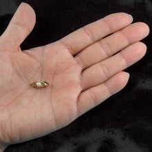 Load image into Gallery viewer, 14K Yellow Gold Marquise Hook Safety White Pearl Clasp w/ Close Jump Rings
