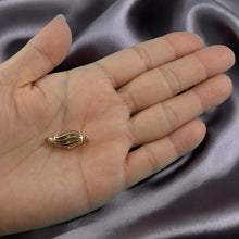 Load image into Gallery viewer, 14K Yellow Gold Wave Shape Clasp