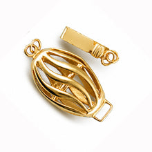 Load image into Gallery viewer, 14K Yellow Gold Wave Shape Clasp