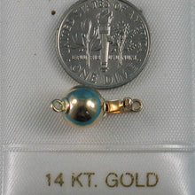 Load image into Gallery viewer, 14K Yellow Gold High-Polished 8mm Ball Pearl Bead Clasp