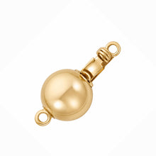 Load image into Gallery viewer, 14K Yellow Gold High-Polished 8mm Ball Pearl Bead Clasp
