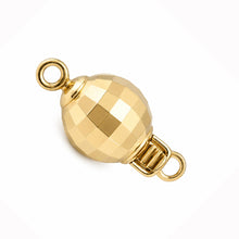 Load image into Gallery viewer, 14K Yellow Gold High-Polished 7mm Mirror Ball Pearl Bead Clasp