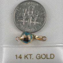 Load image into Gallery viewer, 14K Yellow Gold High-Polished 7mm Mirror Ball Pearl Bead Clasp