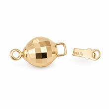 Load image into Gallery viewer, 14K Yellow Gold High-Polished 7mm Mirror Ball Pearl Bead Clasp