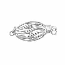 Load image into Gallery viewer, 14K White Gold Wave Shape Clasp