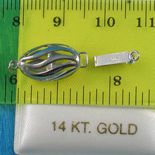 Load image into Gallery viewer, 14K White Gold Wave Shape Clasp
