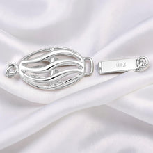 Load image into Gallery viewer, 14K White Gold Wave Shape Clasp