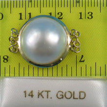 Load image into Gallery viewer, 14K Yellow Gold Triple Strands (3 Rows) 16mm White Mabe Pearl Divider