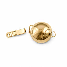 Load image into Gallery viewer, 14K Yellow Gold High-Polished 9mm Ball Pearl Bead Clasp