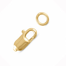 Load image into Gallery viewer, 14K Yellow Gold High-Polished Lobster Clasp with Jump Ring