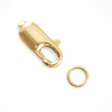 Load image into Gallery viewer, 14K Yellow Gold High-Polished Lobster Clasp with Jump Ring