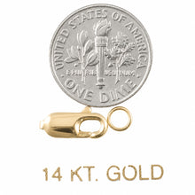 Load image into Gallery viewer, 14K Yellow Gold High-Polished Lobster Clasp with Jump Ring