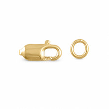 Load image into Gallery viewer, 14K Yellow Gold High-Polished Lobster Clasp with Jump Ring (Small)