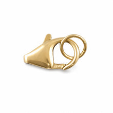 Load image into Gallery viewer, 14K Yellow Gold High-Polished Lobster Clasp with Closed Ring