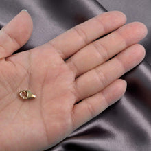 Load image into Gallery viewer, 14K Yellow Gold High-Polished Lobster Clasp with Closed Ring