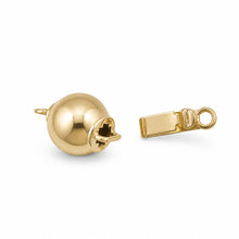 Load image into Gallery viewer, 14K Yellow Gold High-Polished 7mm Smooth Ball Pearl Bead Clasp