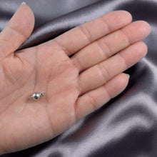 Load image into Gallery viewer, 14K White Gold High-Polished 7mm Smooth Ball Pearl Bead Clasp