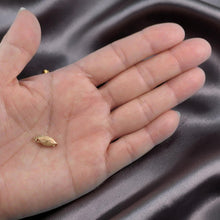 Load image into Gallery viewer, 14K Yellow Gold Marquise Shaped Gilo Fishhook Safety Pearl Clasp
