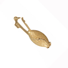 Load image into Gallery viewer, 14K Yellow Gold Marquise Shaped Gilo Fishhook Safety Pearl Clasp