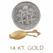 Load image into Gallery viewer, 14K Yellow Gold Marquise Shaped Gilo Fishhook Safety Pearl Clasp