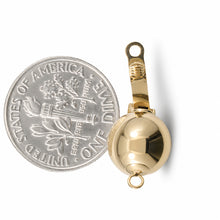 Load image into Gallery viewer, 14K Yellow Gold High-Polished 10mm Ball Pearl Bead Clasp