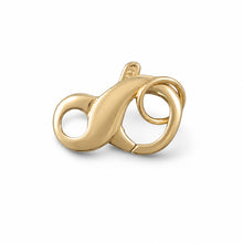 Load image into Gallery viewer, 14K Yellow Gold High-Polished Pearl Bead Infinity Clasp